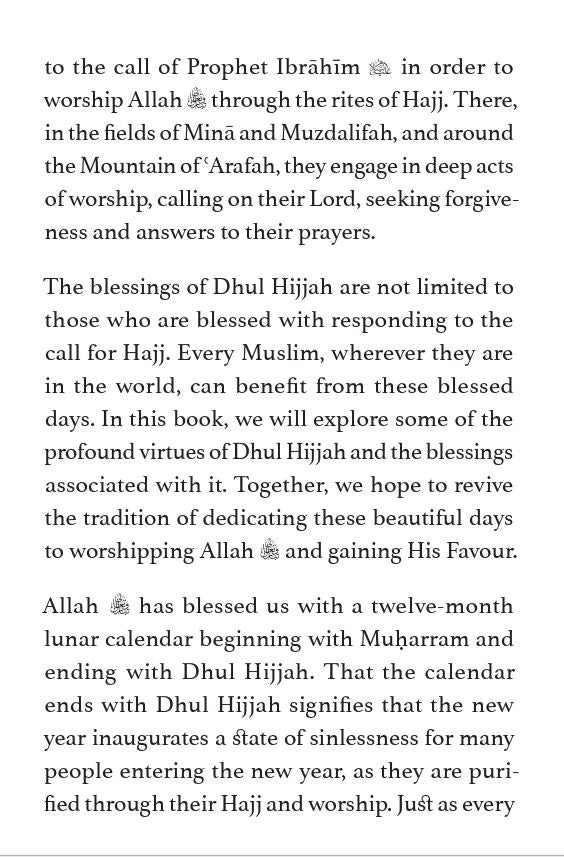 The Virtues of Dhul Hijjah