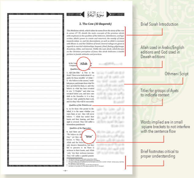 The Clear Quran Study Journal: Arabic & English with Space for Notes