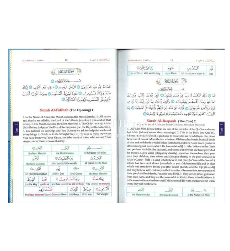 Noble Quran Word For 3 Volume Set Fully Colour Coded