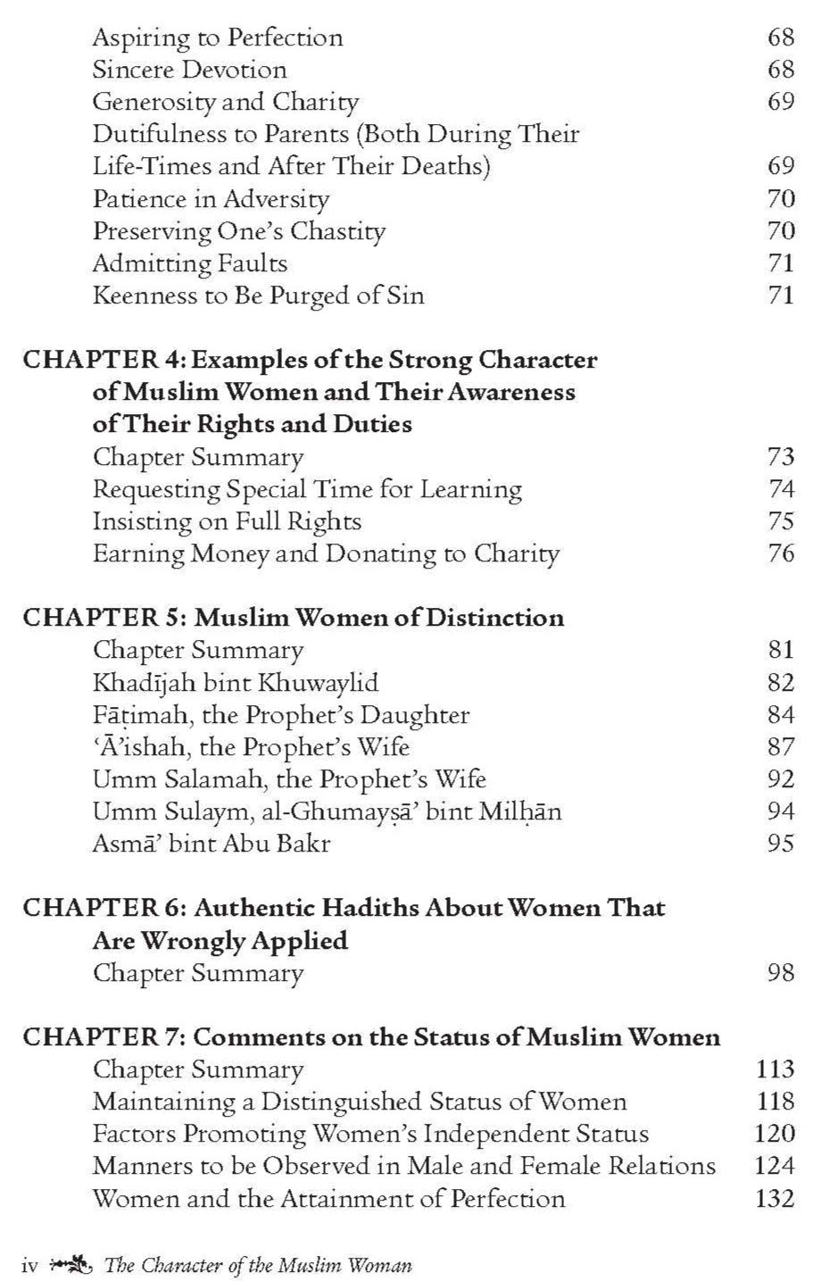 The Character of the Muslim Woman (Volume 1)